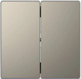 Merten Клавиша двойная D-Life Schneider Merten (MTN3400-6050) никель