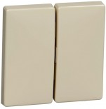 Merten Клавиша двойная SYSTEM DESIGN Schneider Merten (MTN412544) бежевый