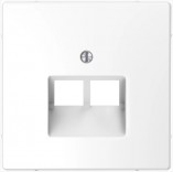 Merten Панель компьютерной розетки двойная 2*RJ45 D-Life Schneider Merten (MTN4522-6035) белый лотос