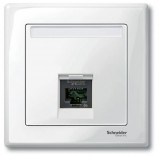 Merten Панель компьютерной розетки System M Schneider Merten (MTN469819) полярный белый