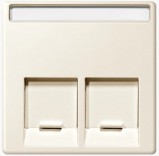 Merten Панель компьютерной розетки двойная System M Schneider Merten (MTN469944) бежевый