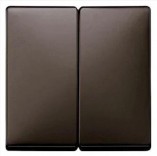 Merten Клавиша двойная System M Schneider Merten (MTN3400-4015) коричневый