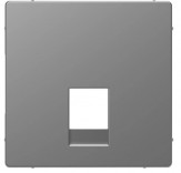 Merten Панель телефонной розетки 2*RJ11/12 D-Life Schneider Merten (MTN4215-6036) нержавеющая сталь