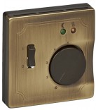 Merten Панель термостата для теплого пола System Design Schneider Merten (MTN537543) античная латунь