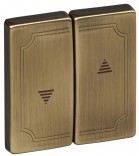 Merten Клавиша для ролставней System Desing Schneider Merten (MTN411543) античная латунь