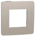 Schneider Electric Рамка 1-пост. Schneider Unica New (NU280228) песочный*антрацит