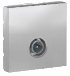 Schneider Electric Розетка TV 2-модульн. Schneider Unica New (NU346230) алюминий