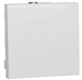 Schneider Electric Вимикач 1-клавішн. 10А 2-модульн. Schneider Unica New (NU320118) білий
