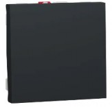 Schneider Electric Выключатель 1-клавишн. 10А 2-модульн. Schneider Unica New (NU320154) антрацит