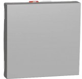 Schneider Electric Выключатель 1-клавишн. 10А 2-модульн. Schneider Unica New (NU320130) алюминий