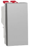 Schneider Electric Перемикач 1-клавішн. 10А 1-модульн. Schneider Unica New (NU310530) алюміній