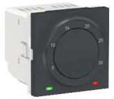 Schneider Electric Термостат комнатный датчик для теплого пола 8А Schneider Unica New (NU350154) антрацит