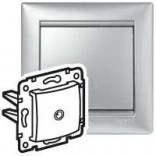 Legrand Розетка ТВ оконечная 10 ДБ - 2400 МГЦ Legrand Valena 770130 алюминий