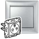 Legrand Розетка TV-FM-SAT оконечная 10 ДБ - 2400 МГЦ Legrand Valena 770136 алюминий