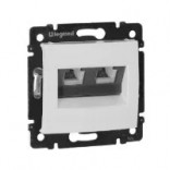 Legrand Телефонная розетка RJ 11 - 4 контакта 2 выхода Legrand Valena 774439 белый