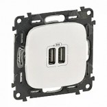 Legrand Розетка USB двойная Legrand Allure 754999 жемчужный