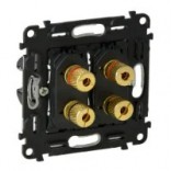 Legrand Розетка акустическая двойная с винтовыми зажимами Legrand In'Matic 753077