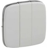 Legrand Лицевая панель 3-клавишная Valena Allure 755035 белый