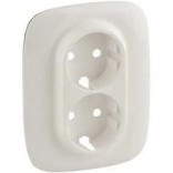 Legrand Лицевая панель для двойных розеток 2К+З Valena Allure 754959 жемчуг