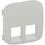 Legrand Лицевая панель для двойных розеток RJ 45 и RJ 11 Valena Allure 755425 белый
