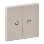 Legrand Лицевая панель 2-клавишная с подсветкой Valena Life 755221 слоновая кость