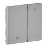 Legrand Лицевая панель для кнопочного светорегулятора Valena Life 754892 алюминий