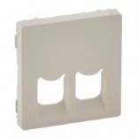 Legrand Лицевая панель для розеток RJ 45 и RJ 11 двойных Valena Life 755421 слоновая кость