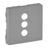 Legrand Лицевая панель для розетки 3xRCA Valena Life 754722 алюминий