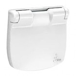 Legrand Накладка для розеток 2К+З с крышкой Valena Life 754846 белый