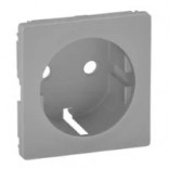 Legrand Лицевая панель для розетки 2К+З Valena Life 755252 алюминий