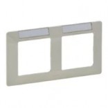 Legrand Рамка 2-пост. с держателем для маркировки Valena Life 754052 слоновая кость