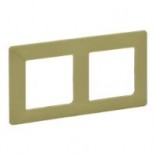 Legrand Рамка 2-пост. с держателем для маркировки Valena Life 754082 лайм