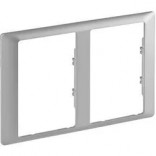 Legrand Рамка для розетки 2х2К+3 Valena Life 754242 алюминий