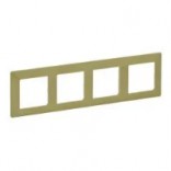 Legrand Рамка 4-пост. с держателем для маркировки Valena Life 754084 лайм