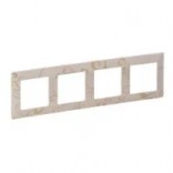 Legrand Рамка 4-пост. Valena Life 754114 ампир бежевый