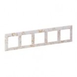 Legrand Рамка 5-пост. Valena Life 754105 ампир белый