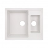 Lidz Мойка Lidz (WHI-01) 615x500/200 двойная, белый (LIDZWHI01615500200)