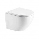 Q-tap Подвесной унитаз Q-tap Robin Rimless сиденье Slim Duroplast WHITE Quick relase 490x370x360mm