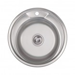 Lidz Мойка Lidz 490-A 0.6мм Polish (180) нерж. сталь (LIDZ490A06POL)