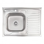 Lidz Мойка Lidz 6080-L 0.6мм Decor (160) нерж. сталь (LIDZ6080DEC06)