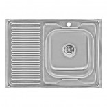 Lidz Мойка Lidz 6080-R 0.6мм Decor (160) нерж. сталь (LIDZ6080RDEC06)
