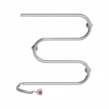Lidz Электр. полотенцесушитель левое подключ. Lidz Snake (CRM) 500x500 LE (LIDZSNAKECRM500500LE)
