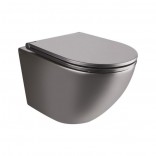 Q-tap ϳ������ ������ Q-tap Robin Rimless ������ Slim Duroplast/ Soft-close/ Quick relase 490x370x360mm (QT1333046ENRMB)