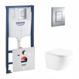 Q-tap Комплект Grohe Rapid SL 38772001 4в1+Qtap Robin унитаз подвесной QT1333046ENRW (38772001QT1333046ENRW