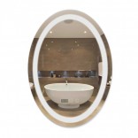 Q-tap Зеркало с антизапотиванием Q-tap Mideya LED время, темп. (DC-F805) 500х700 (QT2078F805W)