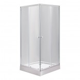 Lidz Душевая кабина Lidz WAWEL SC80x80.SAT.LOW.TR, низкий, стекло прозр. 4мм (LWASC8080SATLOWTR)