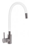 MIXXUS Кухонный смеситель с силиконовым изливом белый MIXXUS SUS 011 (SS2838)