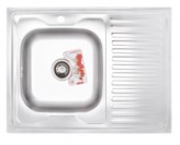 Zerix Мойка кухонная ZERIX Z8060L-08-180E (SATIN) (ZS0604)