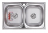 Zerix Мойка кухонная ZERIX Z8050D-08-180MD DOUBLE (micro decor) (ZM0613)