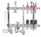 KOER Коллектор со встроенным смесит. узлом KOER KR.S1012-3 1"х3 SUS304 и евроконусами 3/4-16 (KR2936)